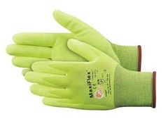 PIP 34-874FY MaxiFlex ATG Hi-Vis Lime Ultimate Nitrile Foam WORK GLOVES SM-2XL