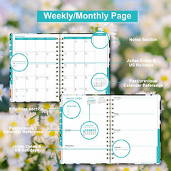 2024 Planner, 12-Month Weekly Monthly Planner from JAN.2024 to DEC.2024, 8.4″ X