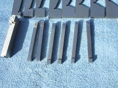 MILL ANGLE BLOCKS BROWN&SHARPE (17) 1/4*-45* MACHINIST TOOLMAKER INSPECT GRIND