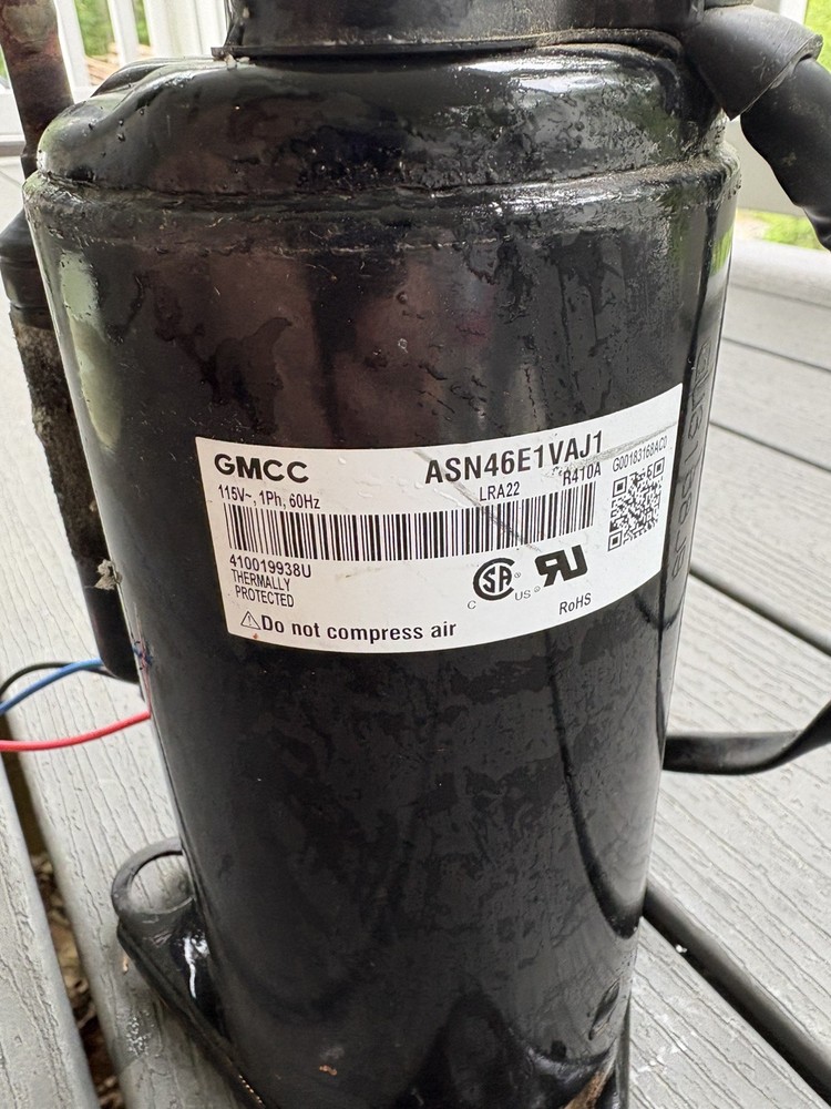 GMCC ASN46E1VAJ1 115V 1Ph 60Hz LRA22 R410A Compressor