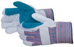 72 PAIR DOUBLE PALM SPLIT LEATHER PALM WORK GLOVES MEN’S LARGE BRAND NEW