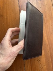 Black Leatherette Business Card Wallet / Organizer