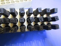 Set Young Bros. 3/16″ Heavy Duty Steel Letter & Numbers Stamps 36 Pc 5363/698690