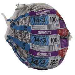 14/3 X 100 Ft. Stranded CU MC (Metal Clad) Armorlite Cable