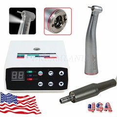 Contra Angle 1:5 Fiber Optic / Dental Electric Motor LED Handpiece High Speed