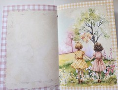 Junk Journal Booklet “COUNTRY GINGHAM” Farmhouse Cards, Pockets Ephemera 40Pg