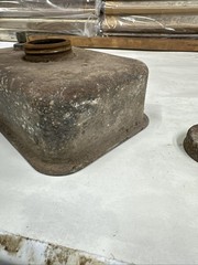 7.5″ X 5″ Vintage GAS FUEL TANK Briggs WM WMB WI NS Y Steel Metal untested