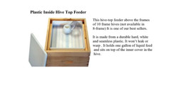 1.5 Gallon Beehive 10 frame Top Feeder Beekeeping. Including 3″ spacer