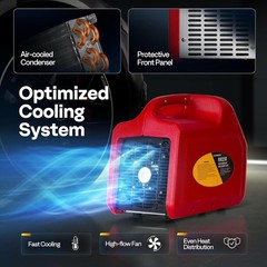 Portable Refrigerant Recovery Machine 3/4HP Single Cylinder 110-120V AC 60Hz