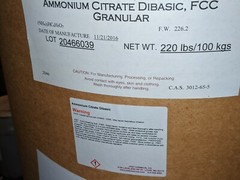 Ammonium Citrate Dibasic – 1 Pound – 98% min.