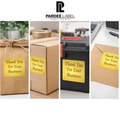 Thank You For Your Business Stickers Gold 2×3 Labels 250/Roll