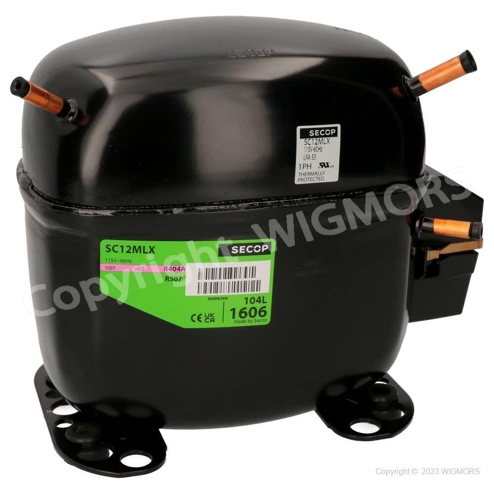 115V 60Hz compressor Secop SC12MLX 104L1606 refrigeration R404a/R507 3/4 HP