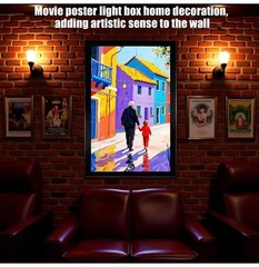 24×36 Inch LED Poster Frame with Dimmer, Backlit Light Box Display Posters & Art