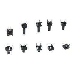 180pcs 10 Type 6X6 Light Touch Switch Set Push Button Switch Assortment Box