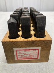 Young Bros. Stamp Works 1/2″ Alphabet Steel Stamp Set 27 Letters 09271