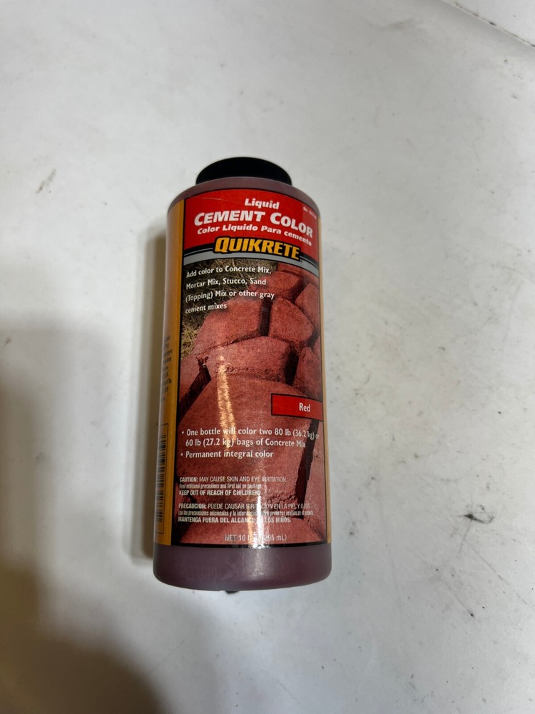 New Quikrete 10 oz. Liquid Cement Color RED Free Shipping