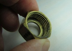 Lot 5 Unknown 1/2″ NPT? Solid Brass Compression Nuts, BSP/BSPT 14 TPI .752 Minor