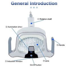 Dental Surgical Reflector Oral Lamp Operation Light with Sensor Switch 22/26mm
