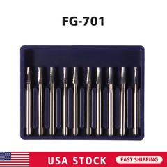 10Pc/Pack Dental Tungsten Carbide Drill FG Bur For High Speed Handpiece FG701 de