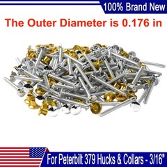For Peterbilt 379 Hucks & Collars – 3/16″ Medium Flange Collars Pack of 100
