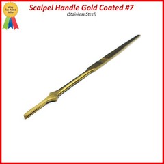 Scalpel Handle No. 7 Dental Stainless Steel 6.5″ Titanium Blue Coated