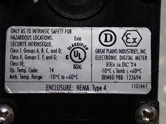 S075N KF 1110 GPI FLOW ELECTRONIC DIGITAL METER New
