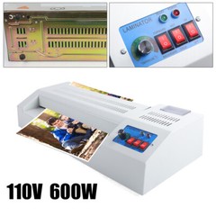 13″ Laminating Machine A3 A4 Thermal Laminator Machine 4 Roller Hot Cold Film