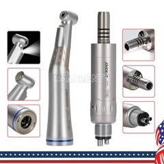 LED Electric Handpiece 1:5 1:4.2 1:1 Contra Angle Fiber Optic Dental 4H Motor US