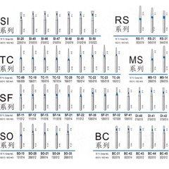 200Pcs/20Packs Dental Diamond Burs FG 1.60mm for High Speed Handpiece 214types