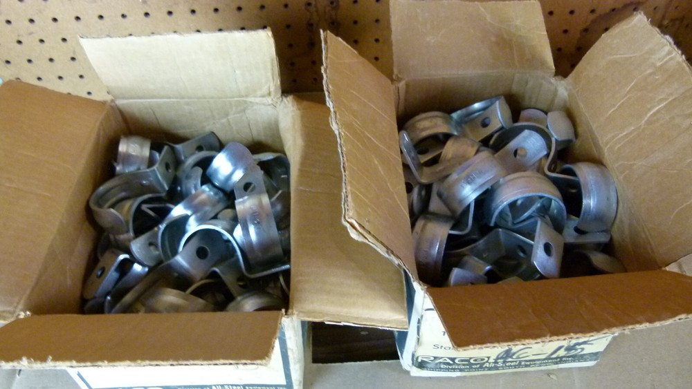 Lot of 93 – Raco 1336 Ridgid Push-On Strap 1 ½” Stamped Steel