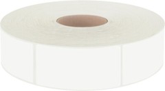 600 PCS Rectangular Stickers, Blank Write on Labels Self-Adhesive Roll White