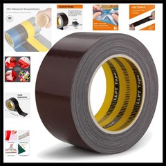 Duct Tape Dark Brown Grade 2.36 Inches x 108 Feet Heavy Duty Easy Tear Stron…