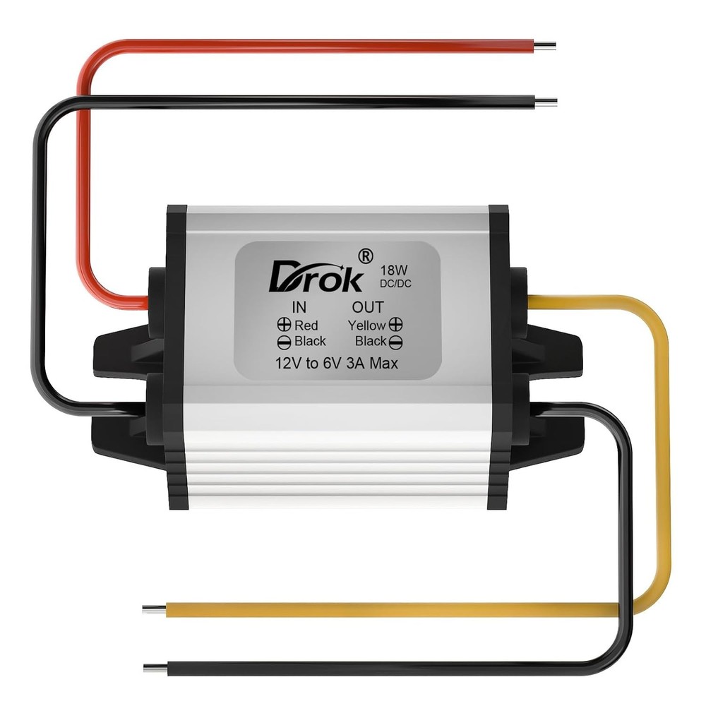 12V to 6V DC to DC Buck Converter Step Down Reducer 12V to 6V Waterproof