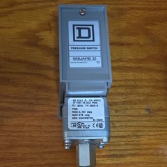 Square D 9012GNG-5 Industrial Pressure Switch SPST Adj Differential Gray