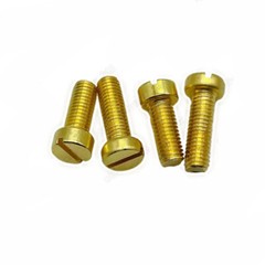Brass Slotted Cheese Head Screws M2.5 M3 M4 M5 M6 M8