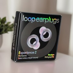 Loop Experience 2 Earplugs For Live Events/Concerts – Holographic Titanium