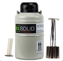 U.S. Solid 3L Cryogenic Container Liquid Nitrogen LN2 Tank