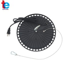 4 Pcs With Hook Safety Rope 150W UFO LED High Bay Light 18000LM Lighting Fixture