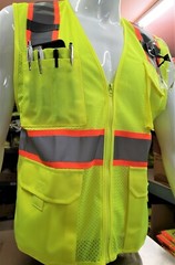 FX Two Tone High Visibility Reflective Yellow Safety Vest (XSmall-5XL)