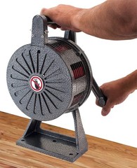 BASE MOUNT LOUD HAND CRANK MANUAL OPERATED AIR RAID ALARM METAL PORTABLE SIREN