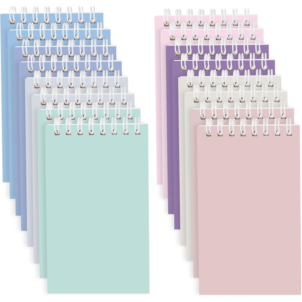 16Pack 3×5 Pocket Spiral Notepads With Lined Pages,at Work/School,Delight Colors