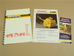 3 Prospekte Benford Dumper Autoschütter Walzen Mischer Hebebühnen 80er Jahre