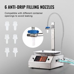 VEVOR Automatic Liquid Filling Machine Digital Control Bottle Filler 30-15000 g