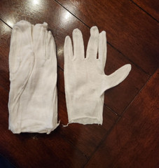 6 Extra Large Pairs 100% COTTON LIGHTWEIGHT WHITE COIN JEWELRY INSPECTION GLOVES