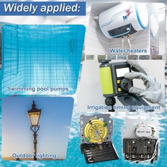 T101 Mechanical Timer Switch, T101 Pool Timer, 120V 2HP SPST 40A Time Switch,…