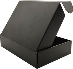 50-Count Small Cardboard Boxes – Black Shipping Boxes