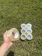 6 Rolls Clear Packing Tape – 110 Yards per Roll – 2″ Wide x 2.0 mil Thick