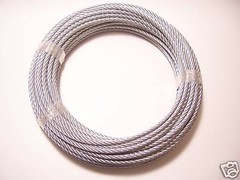 Galvanized Wire Rope Cable 1/4″, 7×19, 100 ft coil