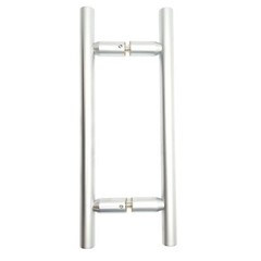 CR Laurence LP8X8SC Back-To-Back Pull Handles, 8in, Satin Chrome