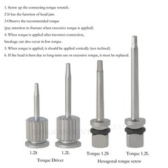 Implant Bone Profiler Screw Drivers Osstem Dental Torque Wrench Tool For Hiossen